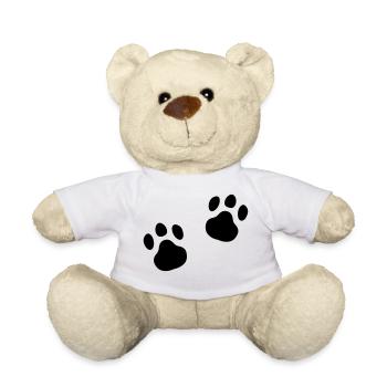 Paw print Meow Paw Gift Idea Cat - Nounours - blanc - Devant