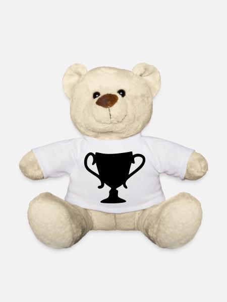 Cup Drawing Win Sketch Black - Teddy Bear - white