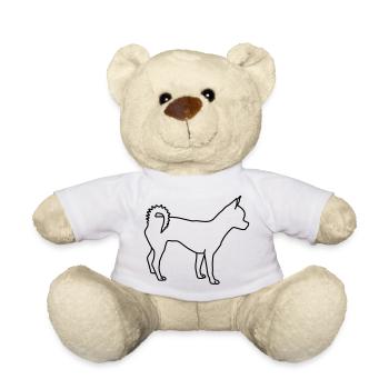 Chihuahua lineart 1 - Teddy Bear - white - Front
