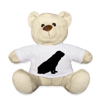 french bulldog schattenriss 1 - Teddy - Weiß - Vorne