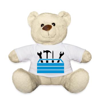 Boîte à outils de l’atelier - Nounours - blanc - Devant