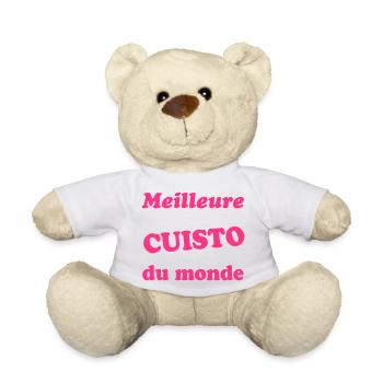 Meilleure cuisto du monde - Nounours - blanc - Devant