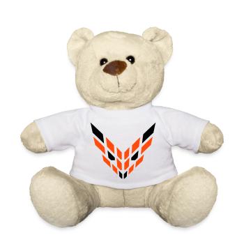Renard roux Logo abstrait Cool Evil Eye - Nounours - blanc - Devant