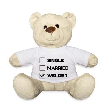 Welding Welder Schweißer Soudage Soudeur - Teddy Bear - white - Front