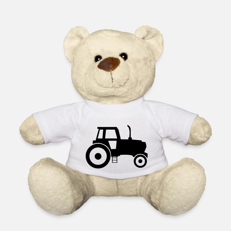 tracteur - Nounours - blanc