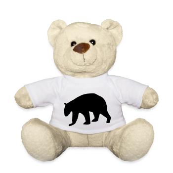 Silhouette d’ours - Nounours - blanc - Devant
