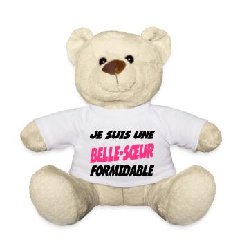 Ich bin eine GROSSE Schwägerin 865 - Teddy - Weiß - Vorne