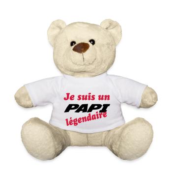 Je suis un PAPI légendaire - Nounours - blanc - Devant