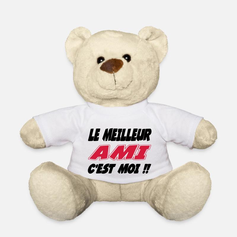 The best FRIEND is me!! - Teddy Bear - white