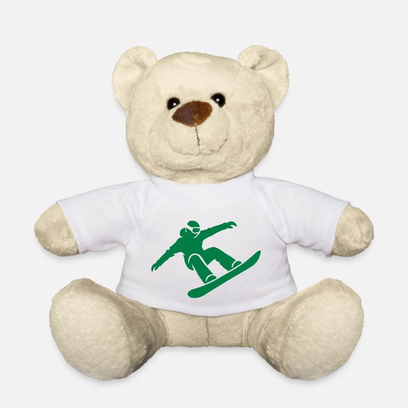 snowboarder - Teddy - Weiß