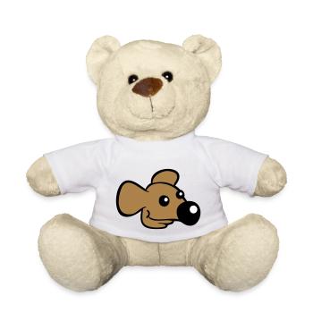 Maus Große Nase Mäuschen Kleine Ratte Nager Süß - Teddy - Weiß - Vorne