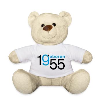 Jahrgang 1955 geboren - Teddy - Weiß - Vorne