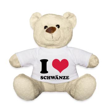 I Love Schwänze - Teddy - Weiß - Vorne