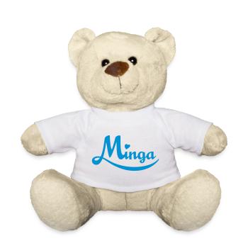 Minga - the Bavarian Munich - Teddy Bear - white - Front