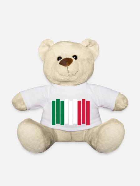 Italien Streifen - Teddy - Weiß