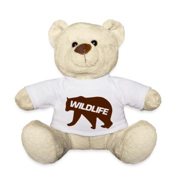 Faune et ours - Nounours - blanc - Devant