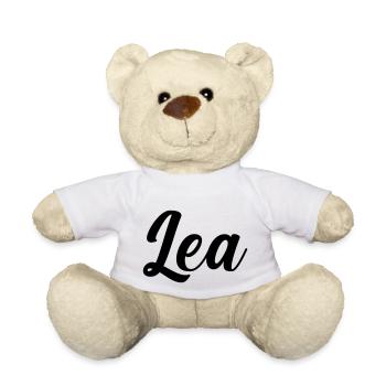 Nom Lea - Nounours - blanc - Devant