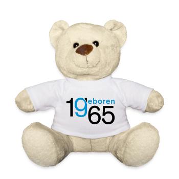 Jahrgang 1965 geboren - Teddy - Weiß - Vorne