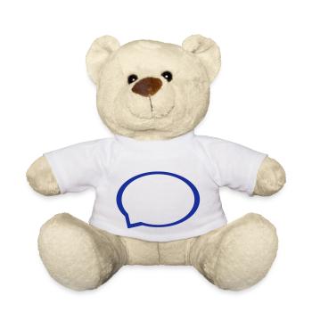 Sprechblase - Teddy - Weiß - Vorne
