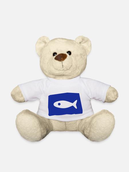 fisch2 - Teddy - Weiß