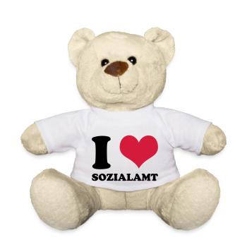 I Love Sozialamt - Teddy - Weiß - Vorne