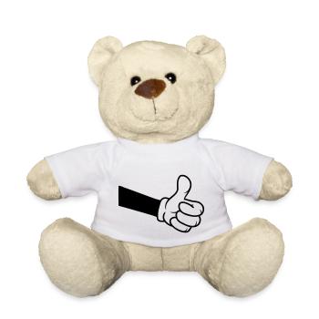 Confirmez OK Comic Hand - Nounours - blanc - Devant