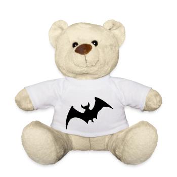 Bat - Teddy Bear - white - Front