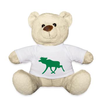Schwedenelch; schwedisches Elch-Symbol (vektor) - Teddy - Weiß - Vorne