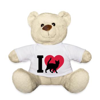 I love cats - Teddy - Weiß - Vorne