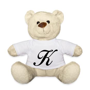 K - Teddy Bear - white - Front