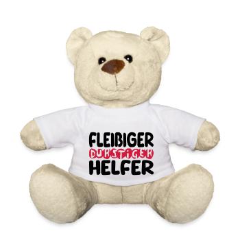 fleißiger durstiger helfer - Teddy - Weiß - Vorne