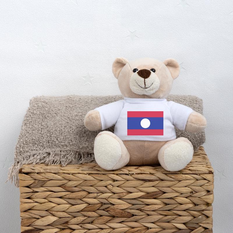 Laos flag / Drapeau Laos Nounours