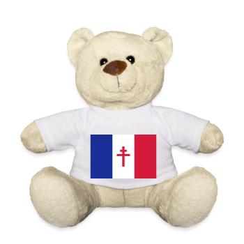Drapeau de la FFL - Nounours - blanc - Devant