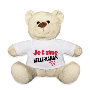 Ich liebe dich SCHÖNE MAMA - Teddy - Weiß - Vorne