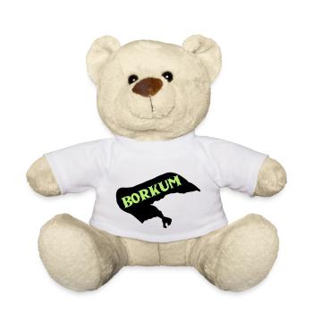 Île de Borkum - Nounours - blanc - Devant