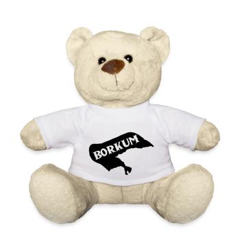 Île de Borkum - Nounours - blanc - Devant