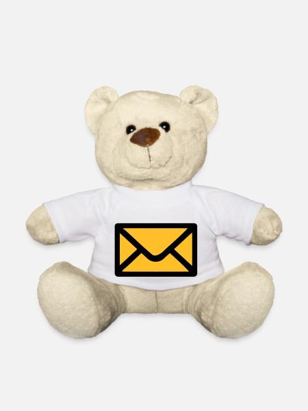 Brief Umschlag - Teddy - Weiß