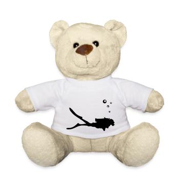 Taucher, tauchen - Teddy - Weiß - Vorne
