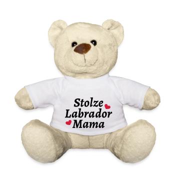 Stolze Labrador Mama - Teddy - Weiß - Vorne