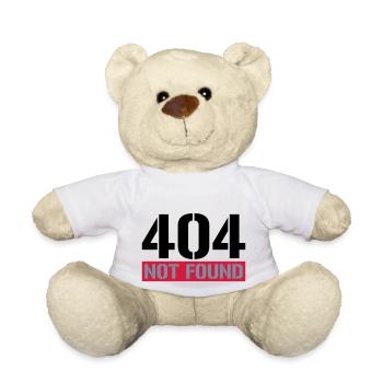 404 not found message - Teddy Bear - white - Front