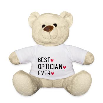 Optician - Teddy Bear - white - Front