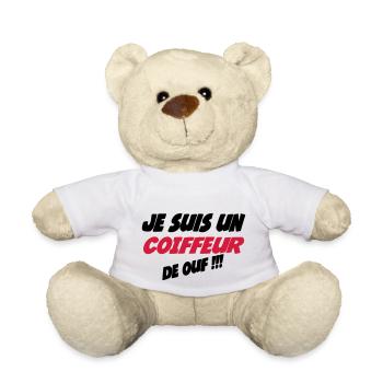 Je suis un COIFFEUR de ouf !!! - Nounours - blanc - Devant