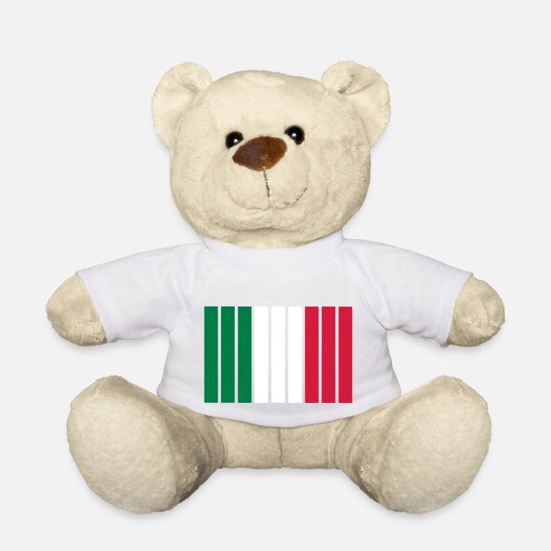 Italien Streifen - Teddy - Weiß
