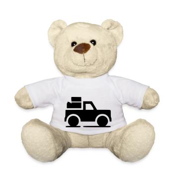 Truck Pickup SUV Symbol Minimal Icon Vektor - Teddy - Weiß - Vorne