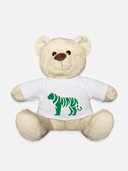 tiger silhouette - Teddy - Weiß