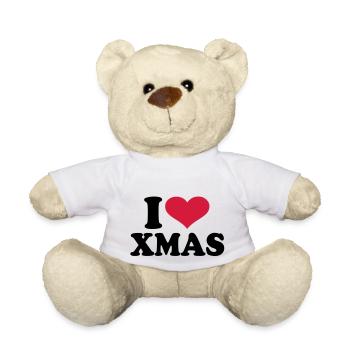 I love xmas christmas - Nounours - blanc - Devant