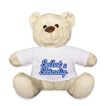 Selbstständig - selbst und ständig - Teddy - Weiß - Vorne