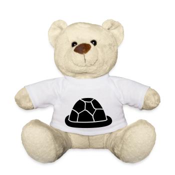 turtle shell blank case small cub baby underwater - Teddy Bear - white - Front