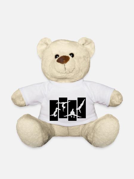 Gymnastics, Gymnast - Teddy Bear - white