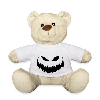 Halloween - Pumpkin Face - Teddy Bear - white - Front